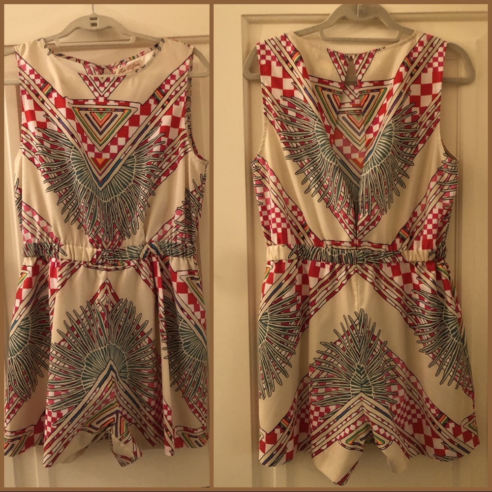 Mara Hoffman Rainbow Palm Stone Romper